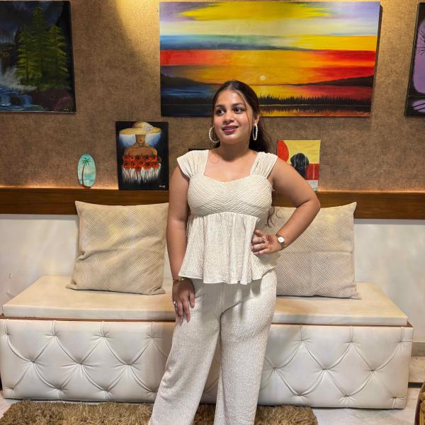 Crinkle Sweetheart Neck Co-Ord