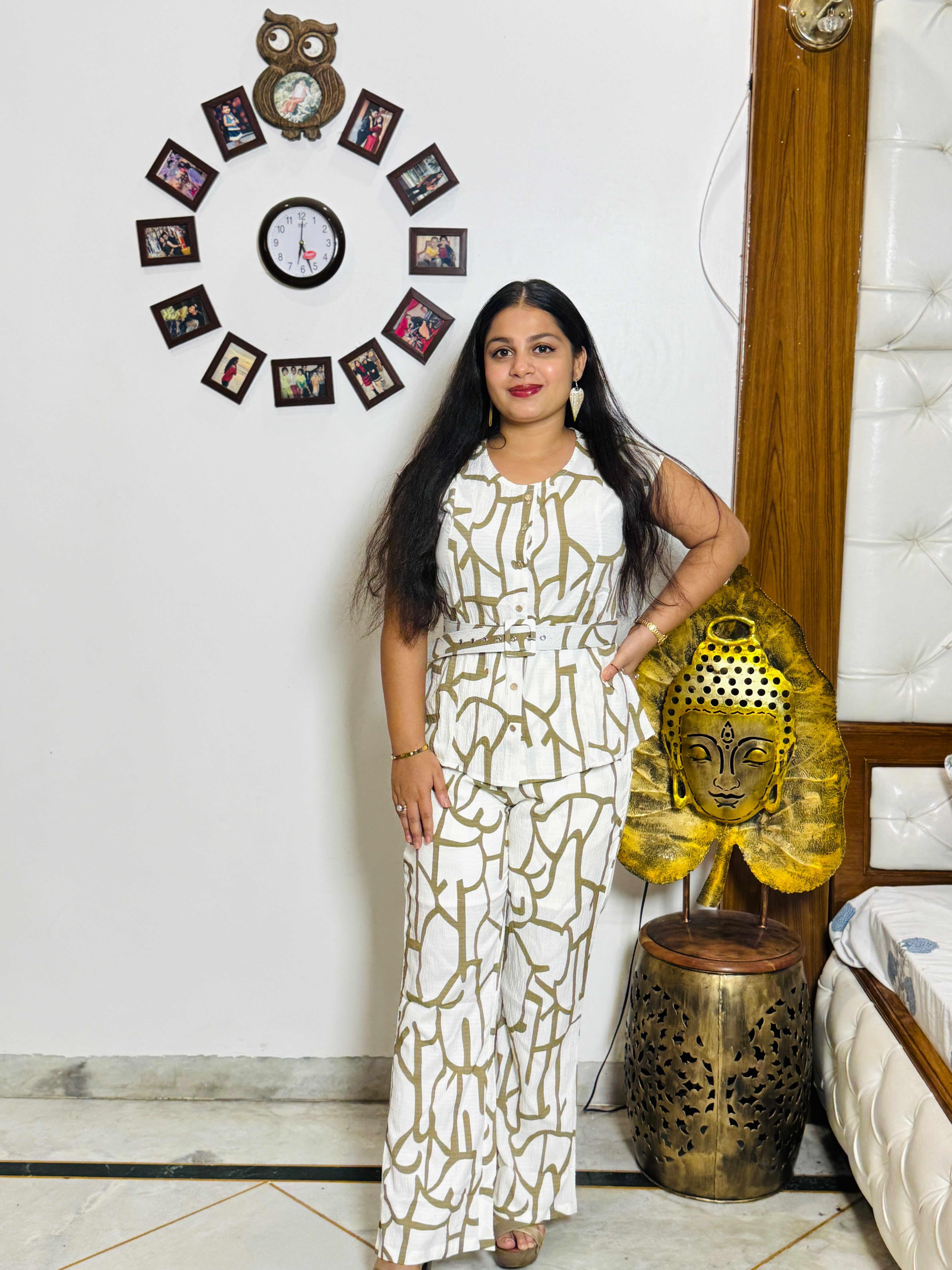 Crinkle Cotton Blend Co-Ord