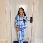 Boho Blues Cutout Co-Ord Set