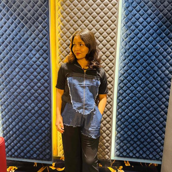 Denim Block design Co-Ord