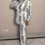 Embroided Co-Ord with Belt