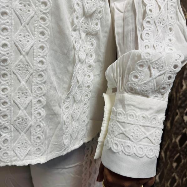 White Lace Luxe Co-Ord set